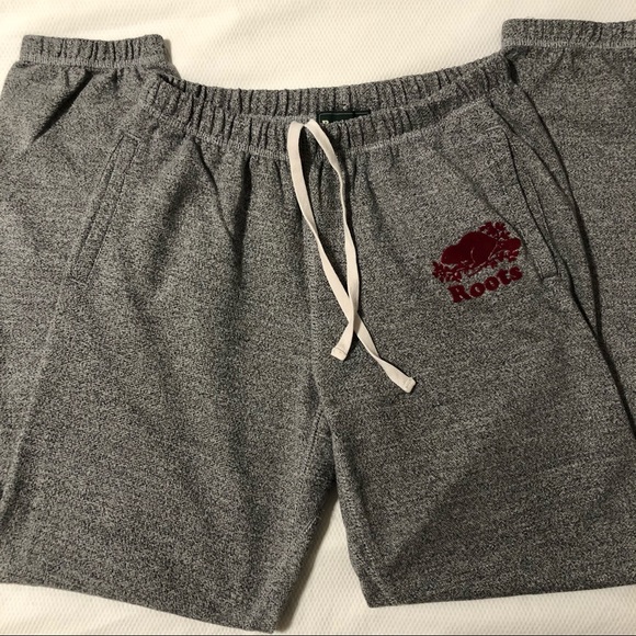 Roots womens boyfriend Sweat pant in RED - Picture 4 of 7